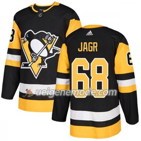 Herren Eishockey Pittsburgh Penguins Trikot Jaromir Jagr 68 Adidas 2017-2018 Schwarz Authentic